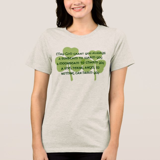 Angel zu bewahren, damit nichts einem schaden kann Tri-Blend shirt (Vorderseite)