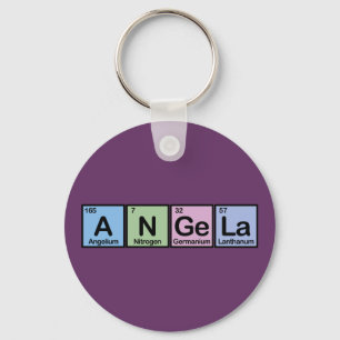 Angela aus Elementen Schlüsselanhänger