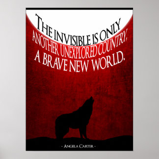 Angela Carter Cite Poster minimaliste