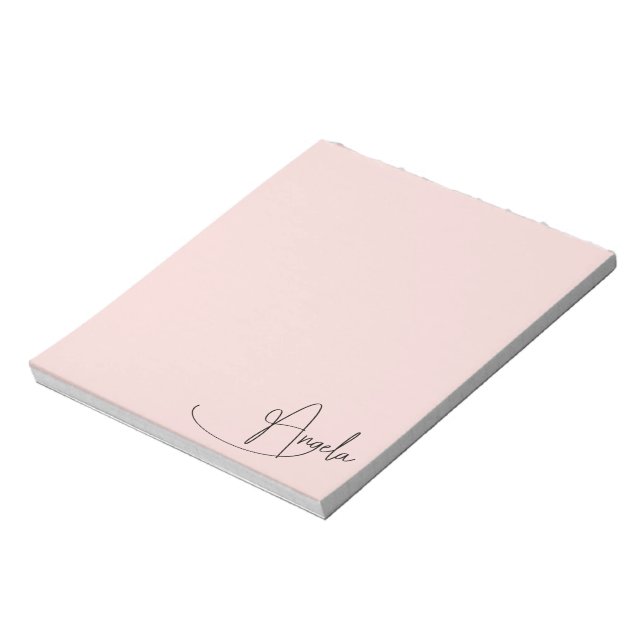 Angela Handgeschriebene Unterschrift Decorative G  Notizblock (Rotiert)
