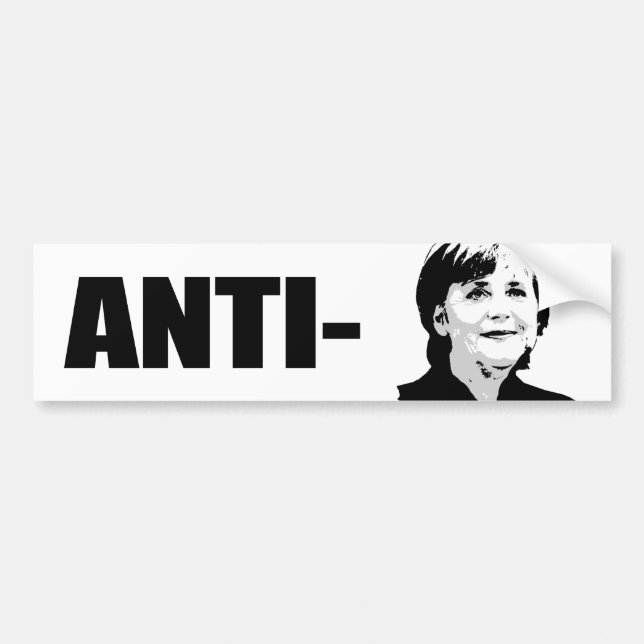 Angela Merkel Autoaufkleber (Vorne)