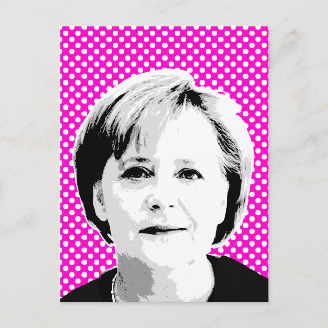 Angela Merkel — Internationale Führungspersönlichk Postkarte (Vorderseite)