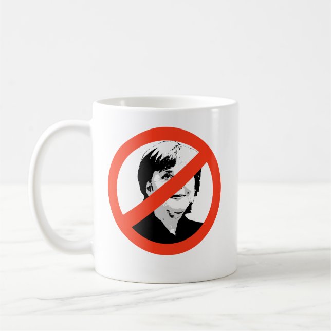 Angela Merkel Kaffeetasse (Links)