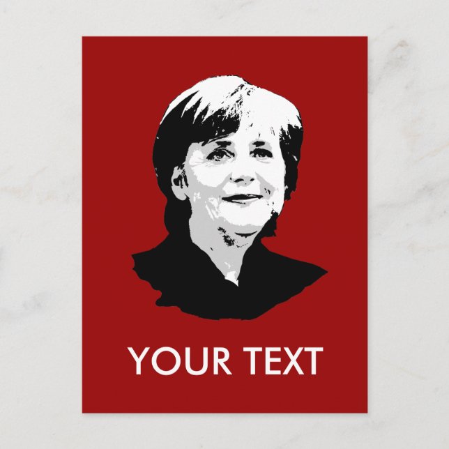 Angela Merkel Postkarte (Vorderseite)