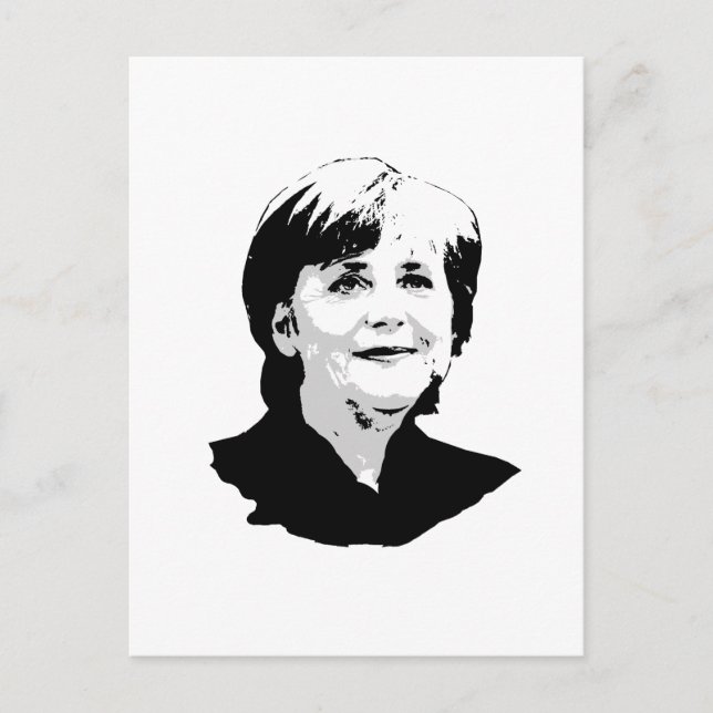 Angela Merkel Postkarte (Vorderseite)