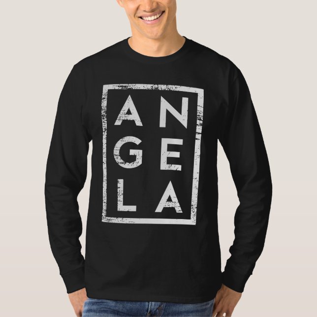 Angela Minimalismus T-Shirt (Vorderseite)