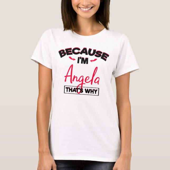 Angela nannte Gifts für Frauen T-Shirt (Vorderseite)