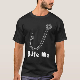 Angelbiss Angelhaken Design Für Fisch T-Shirt