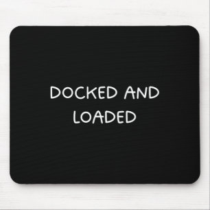Angelegt und beladen lustiger Bootskapitän Bootsde Mousepad