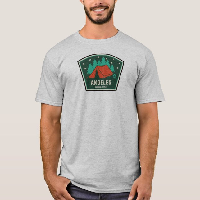 Angeles National Forest Camping T-Shirt (Vorderseite)