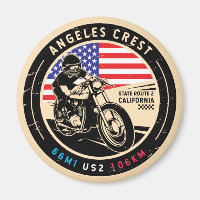 Angeles Wappen Highway California Motorrad