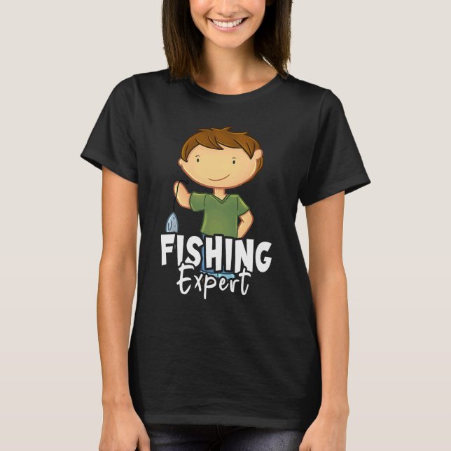 Angelexperte I Kinderjunge Angelfreund mit Papa T-Shirt (Vorderseite)