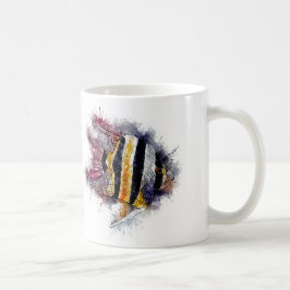 AngelFisch Aquarium Meer Kunstwerk Kaffeetasse
