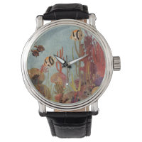 Angelfische auf Korallen, Vintage tropische Fische