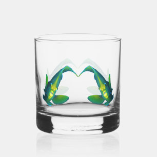 Angelfish - Abstraktes Design - Aus einem Foto sch Whiskyglas