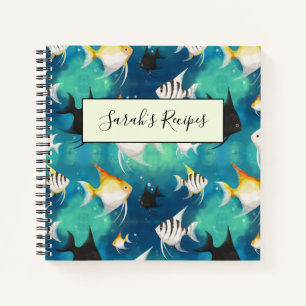 Angelfish Aquarium Pattern Notizbuch