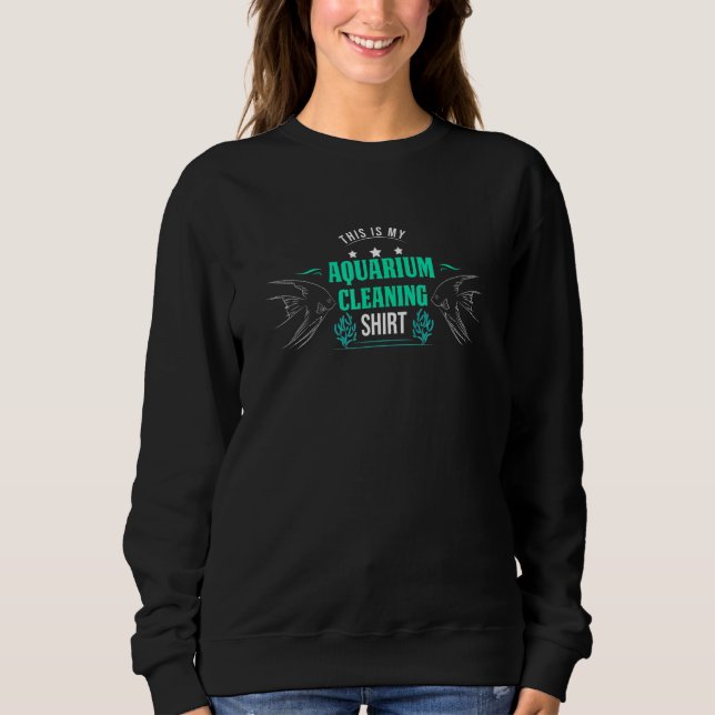 Angelfish Aquarium Reinigung Skalar Fish Aquarist  Sweatshirt (Vorderseite)