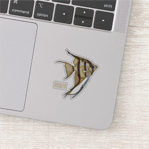 Angelfish Cartoon Illustration Aufkleber