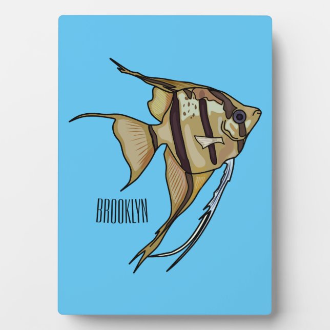 Angelfish Cartoon Illustration Fotoplatte (Vorderseite)