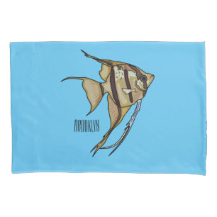 Angelfish Cartoon Illustration Kissenbezug