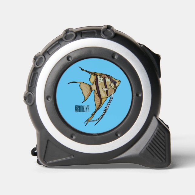 Angelfish Cartoon Illustration Maßband (Vorderseite)