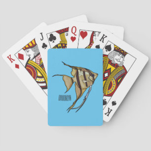 Angelfish Cartoon Illustration Spielkarten