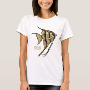 Angelfish Cartoon Illustration T-Shirt