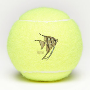 Angelfish Cartoon Illustration Tennisbälle