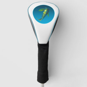 Angelfish - Design auf gradientenblauem Hintergrun Golf Headcover