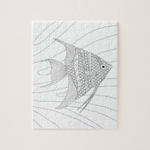 Angelfish Erwachsenenfarbpuzzle
