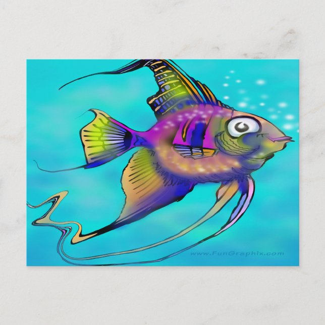 Angelfish Postkarte (Vorderseite)