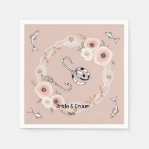 Angelfreunde können Hochzeit genießen Serviette