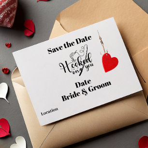 Angelhaken an dir für Angelhochzeit Save the Date Einladung