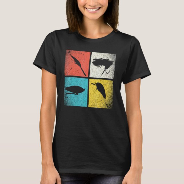Angelhaken Köder T-Shirt (Vorderseite)