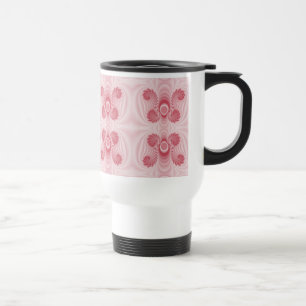 Angelheart Pink Fraktaldesign Reisebecher