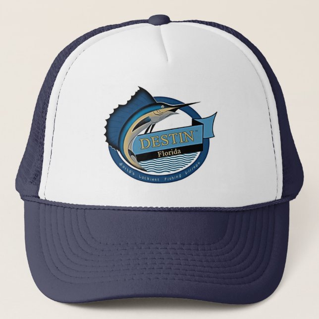 Angelhut von Destin Florida Truckerkappe (Vorderseite)