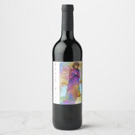 ANGELIC ANGELS DANK IHNEN WEIN WEINETIKETT