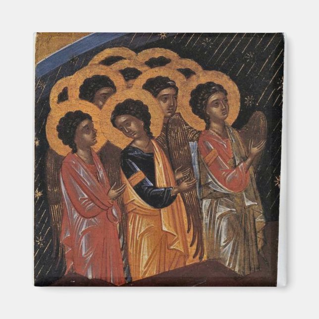Angelic Choir of the Nativity Orthodox Icon Magnet (Vorne)