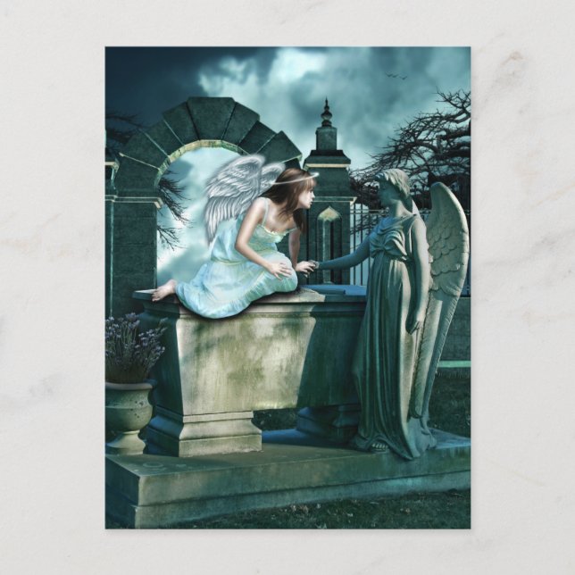 Angelic Curiosity Postcard Postkarte (Vorderseite)
