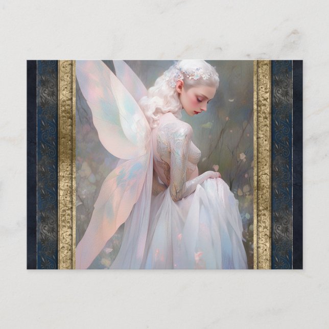 Angelic Fairy Woman Fantasy Art Postkarte (Vorderseite)