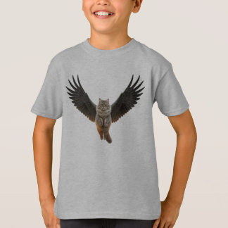 Angelic Feline: Niedliche Katze mit Flügeln T-Shirt