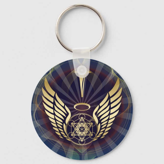 Angelic- Merkaba-Metatron-Würfel Schlüsselanhänger (Vorderseite)