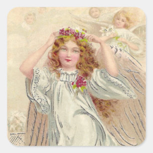 Angelic Quadratischer Aufkleber