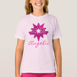 Angelic star Girls Hot Pink Music T - Shirt