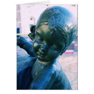 Angelic Statue Barcelona, Spanien Blank Card