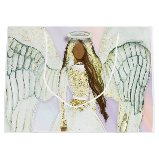 Angelic Tissue Paper Große Geschenktüte (Vorderseite)