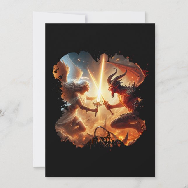 Angelic vs Demonic Force Einladung (Vorderseite)