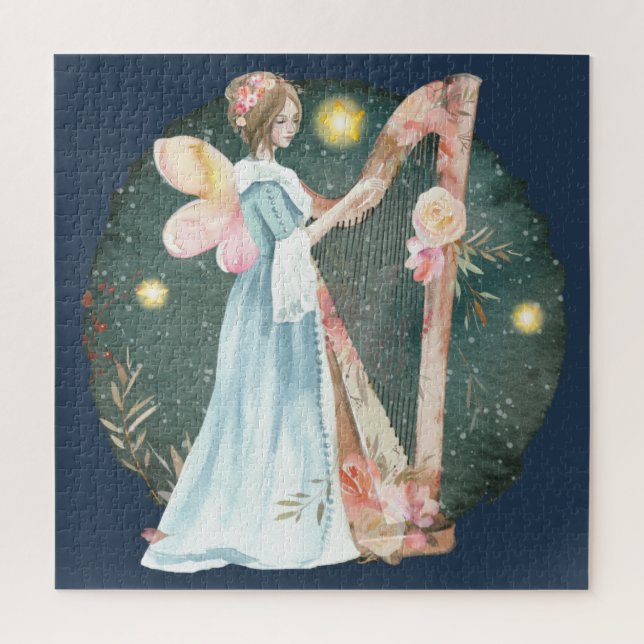 Angelic Winter Music Playing Angel (Vertikal)