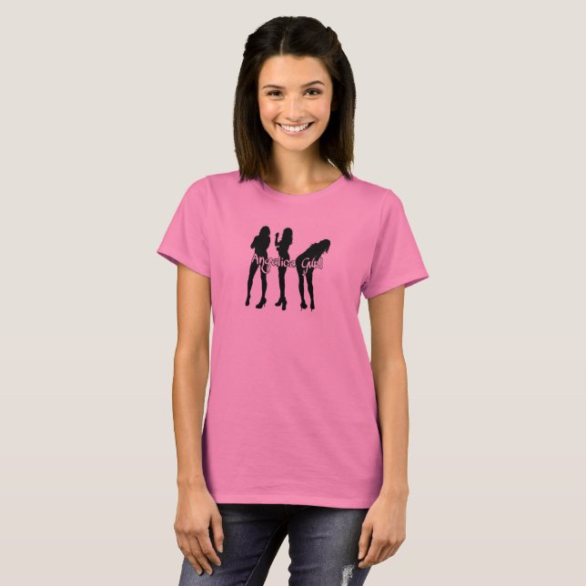 Angelika Gurl "Logo Gurls" [Schwarzes u. Weiß] T-Shirt (Vorne ganz)