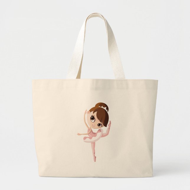 Angelina die Ballerina Jumbo Stoffbeutel (Vorne)